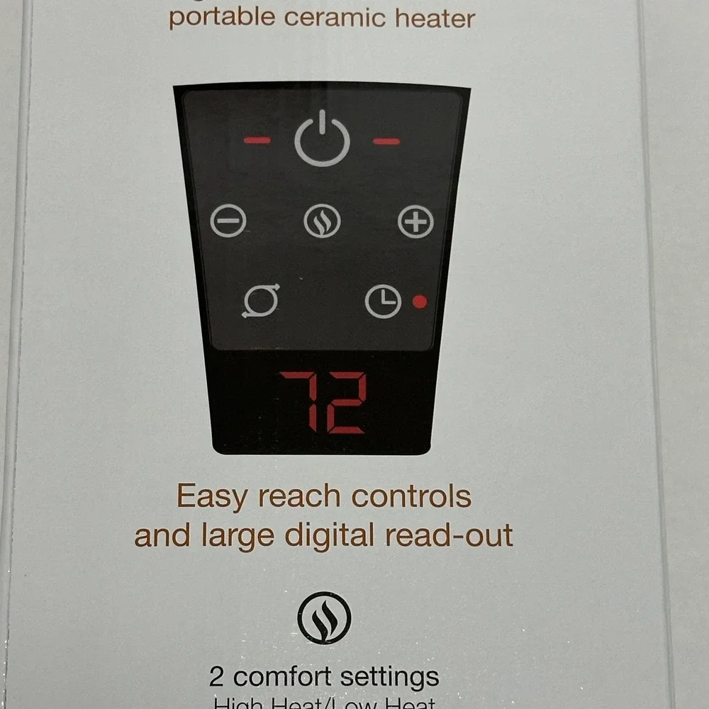 LASKO WARM-A-ROOM CT20111 DIGITAL CERAMIC TOWER HEATER WITH REMOTE 1500W